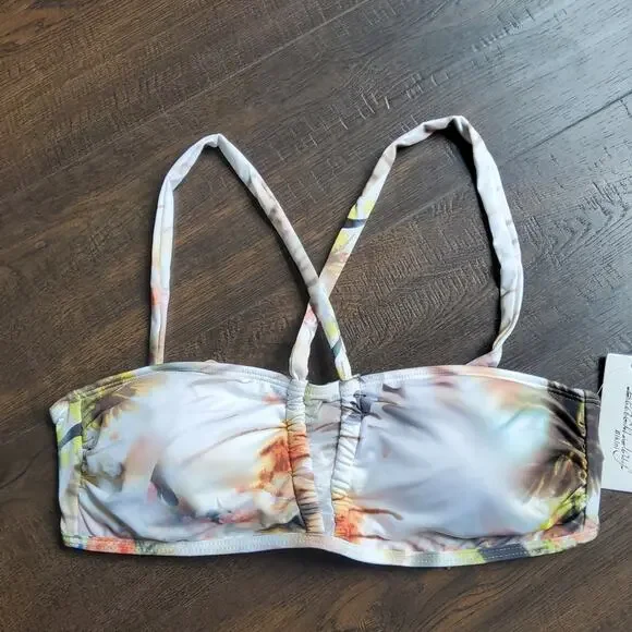 Beach Joy Women's Medium Bikini Top & Bottom Swimsuit Resort Wear Tropical Print - Picture 8 of 10